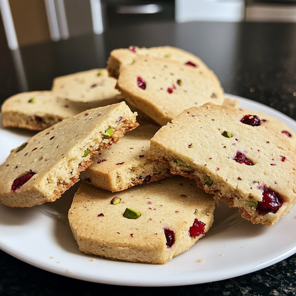 Cranberry Pistachio Shortbread Cookies: The Holiday Cookie That Actually Looks Fancy