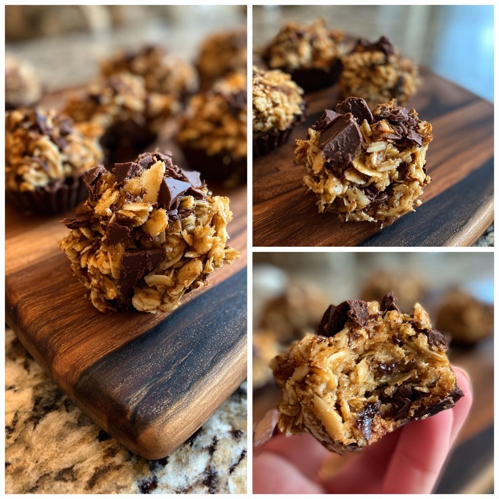 Chocolate Almond Coconut Granola Bites