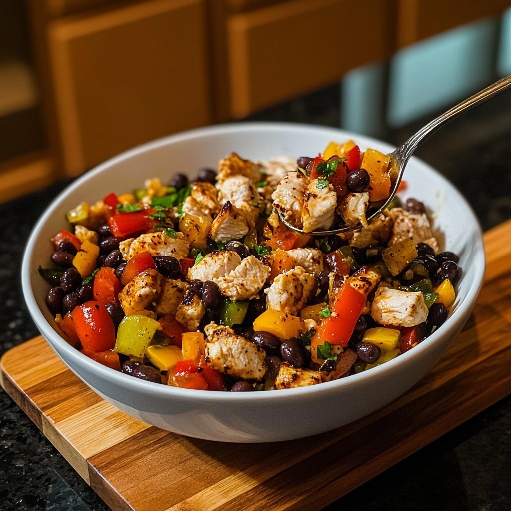 Light Chicken Burrito Bowl Lunch