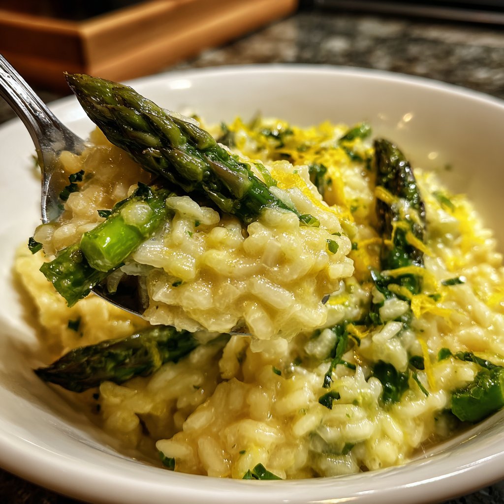 Romantic Asparagus Lemon Risotto