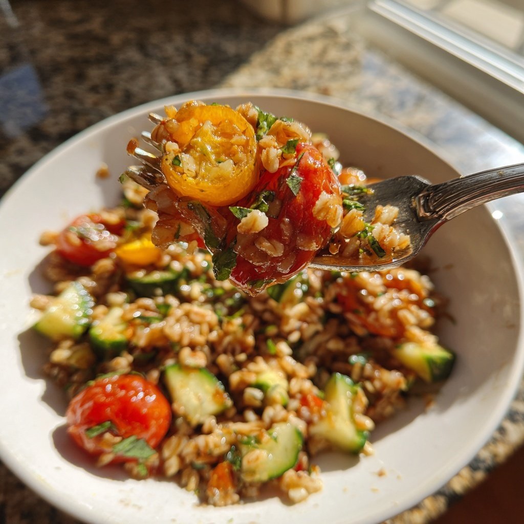 Healthy Lunch Farro Salad