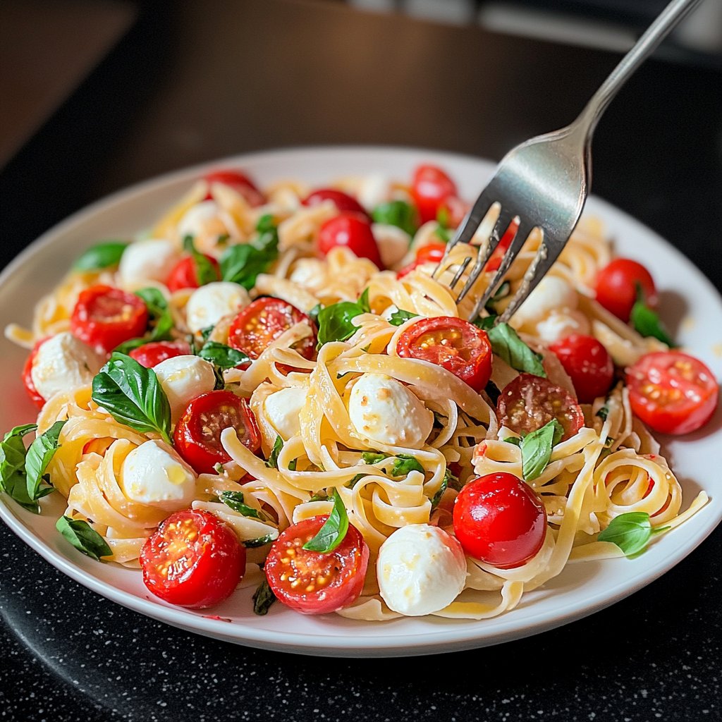 Kid-Friendly Caprese Pasta Salad Lunch