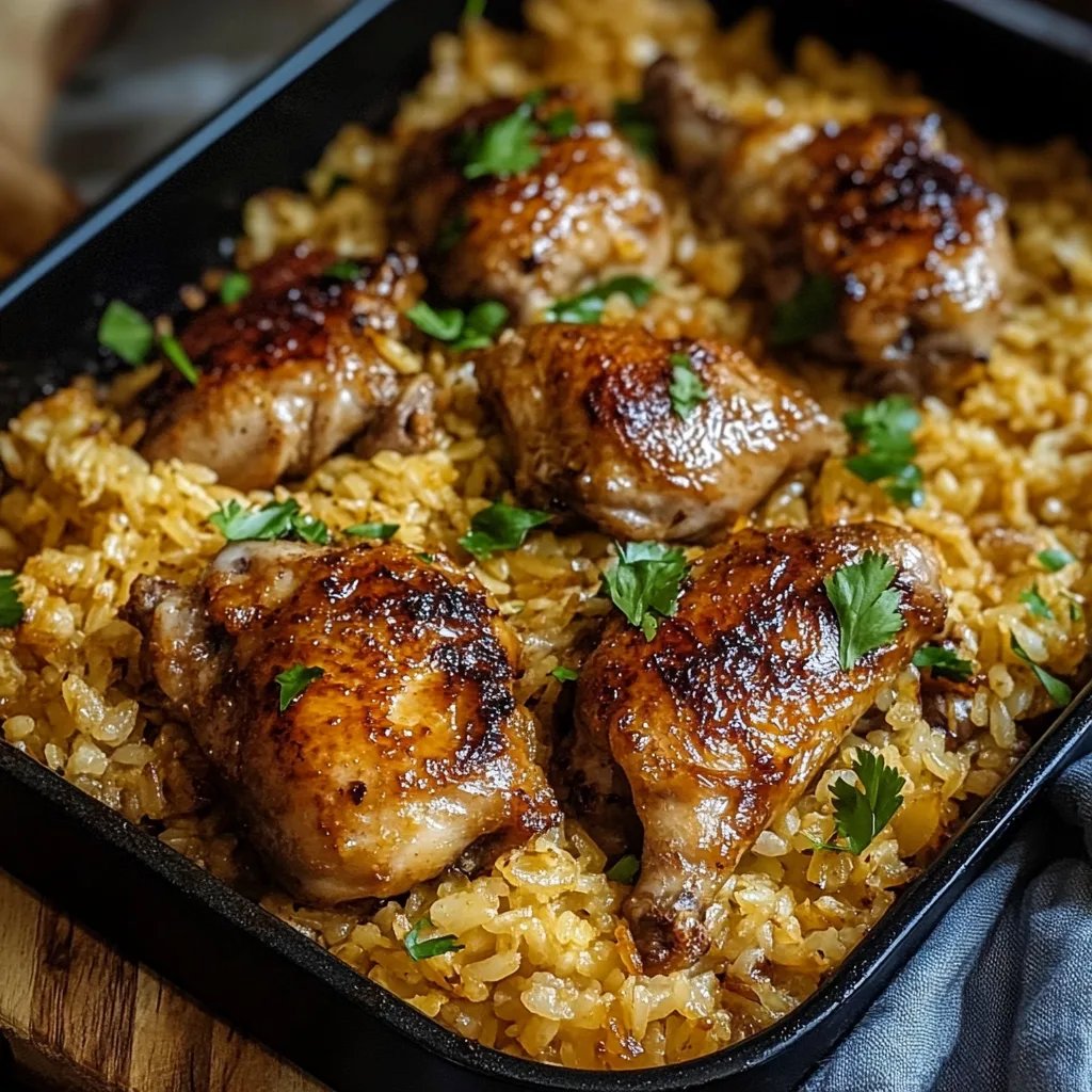Oven Baked Chicken and Rice