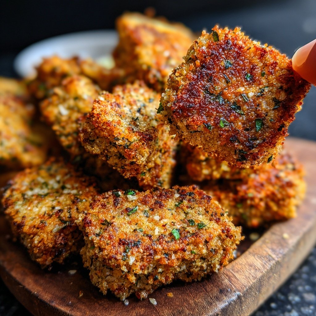 Crispy Tofu Veggie Nuggets