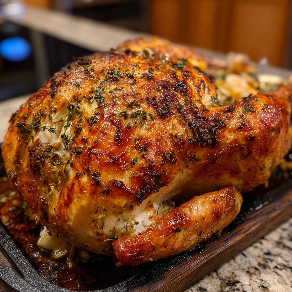 Seasonal & Festive Thanksgiving Herb Stuffed Turkey