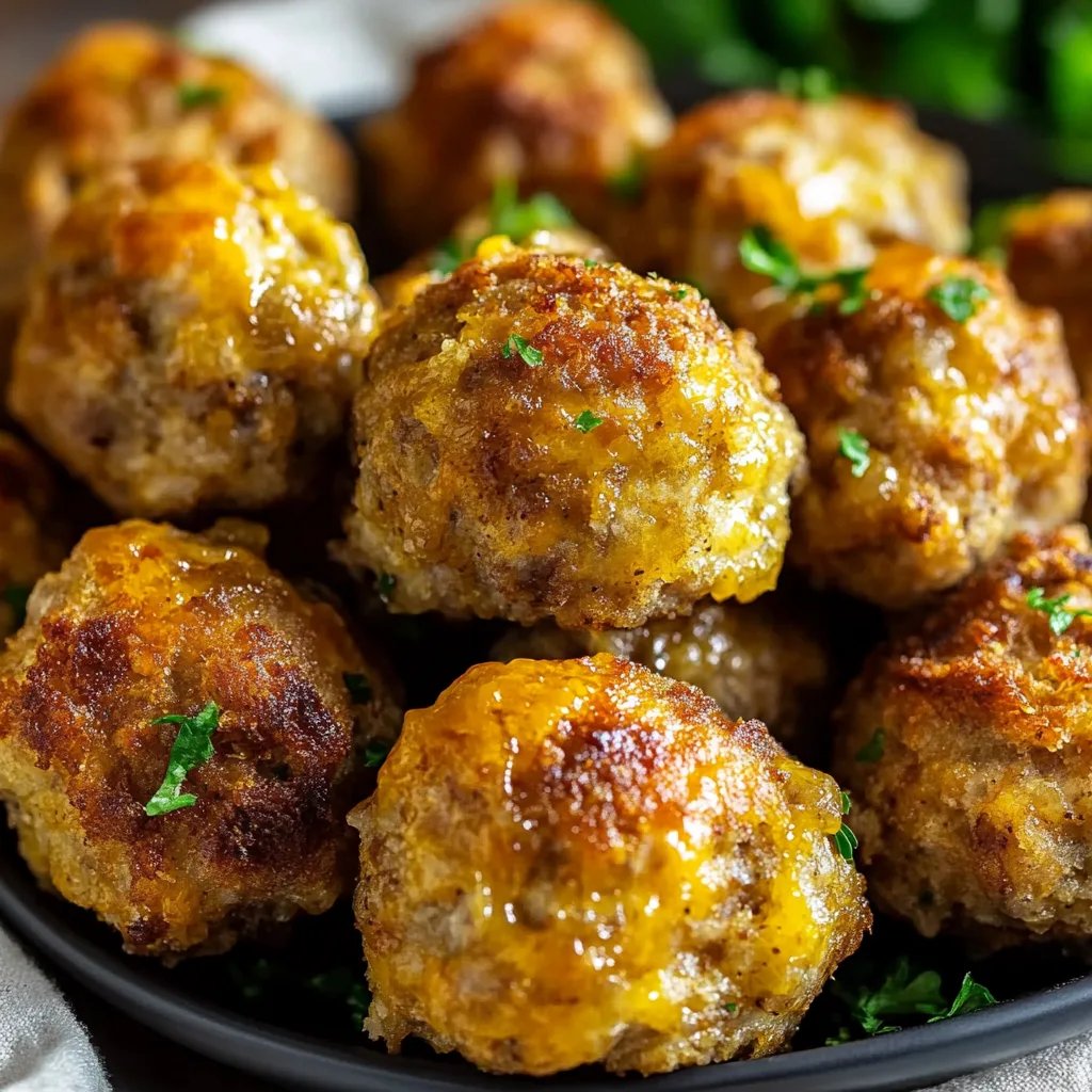 Crispy Sausage Stuffing Balls