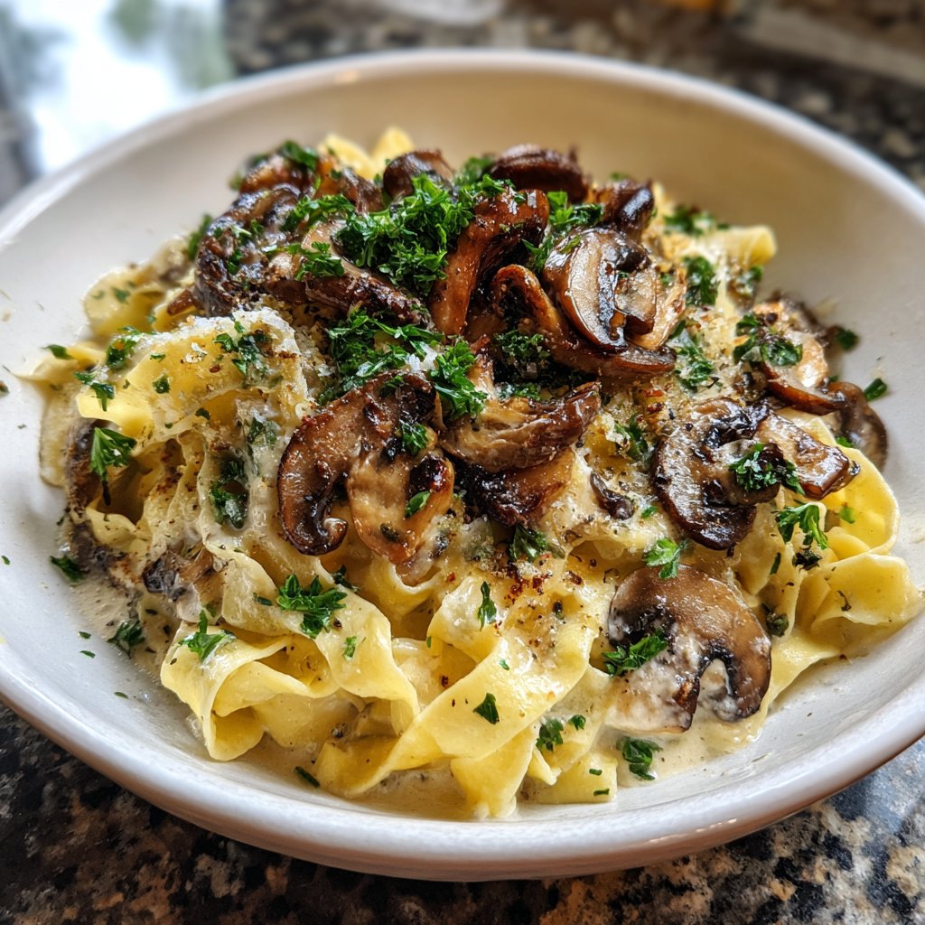 Romantic Mushroom Tagliatelle