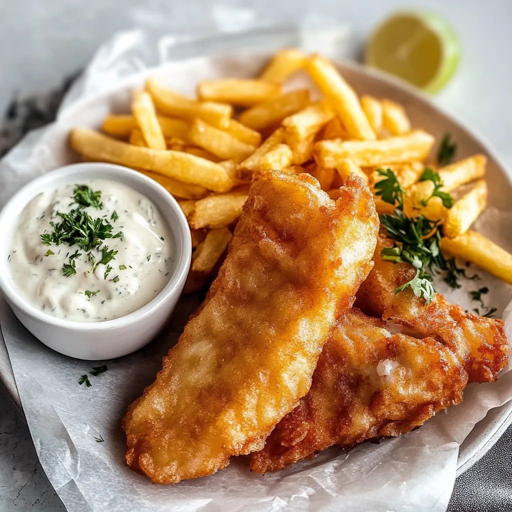 Crispy Battered Fish and Chips