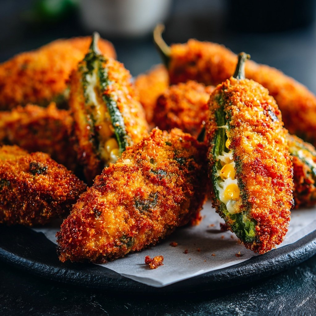 Jalapeno Poppers Stuffed with Corn