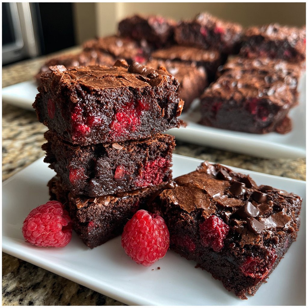 Chocolate Raspberry Brownies