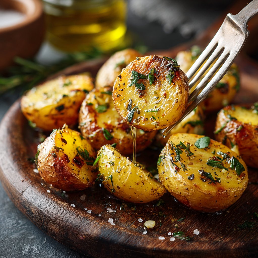 Roasted Baby Potatoes with Truffle Oil