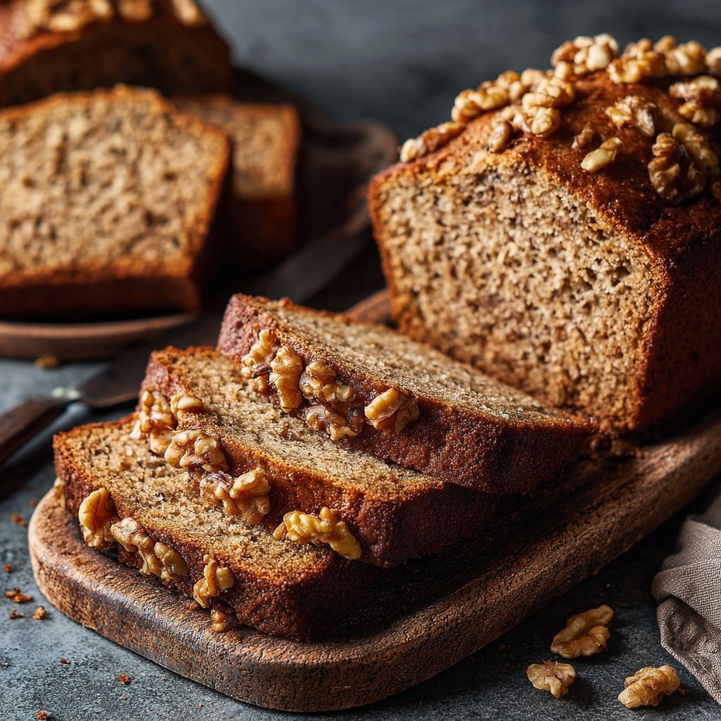 Classic Banana Bread With Walnuts