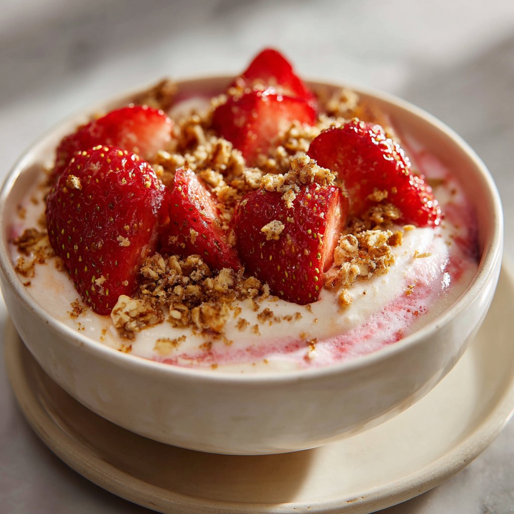 Strawberry Yogurt Chia Bowls