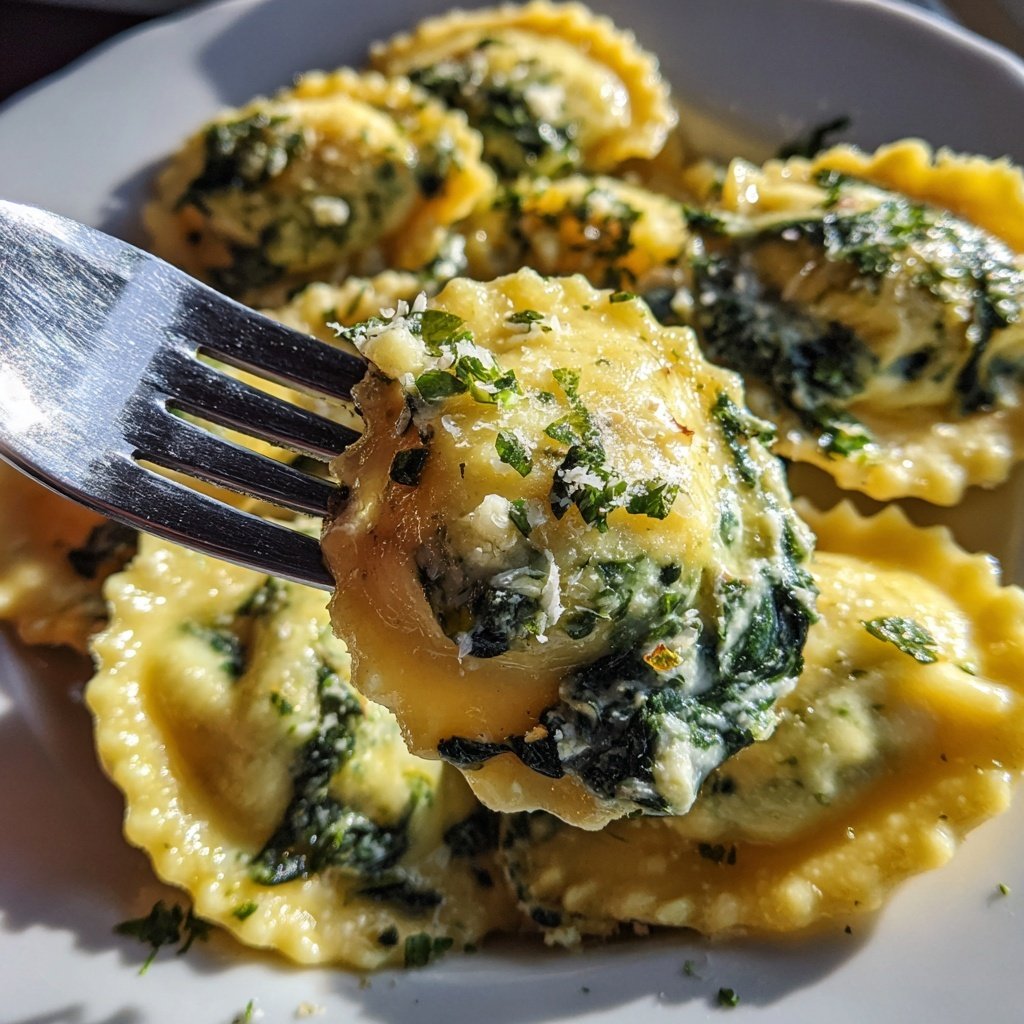 Romantic Spinach Ricotta Ravioli