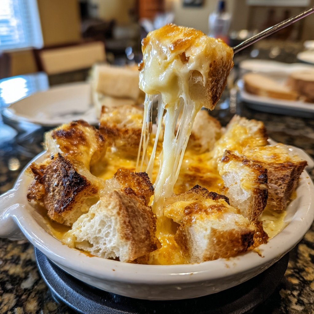 Fondue with Gruyere and Emmental