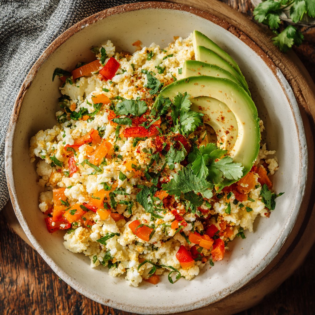 Healthy Dinner Cauliflower Rice Bowl