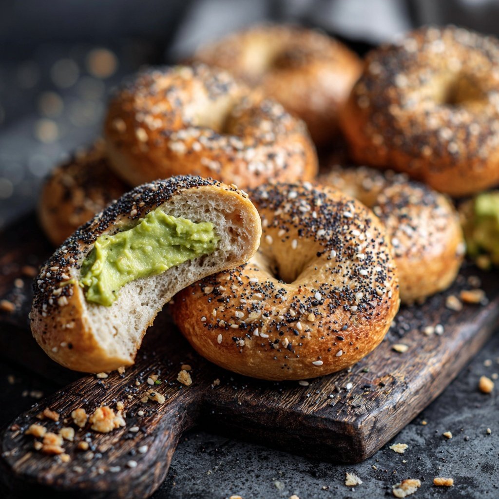 Protein Bagels With Poppy Seeds