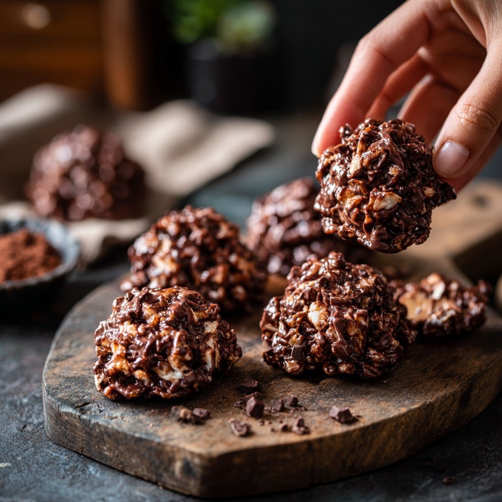 Chocolate Coconut Peanut Clusters