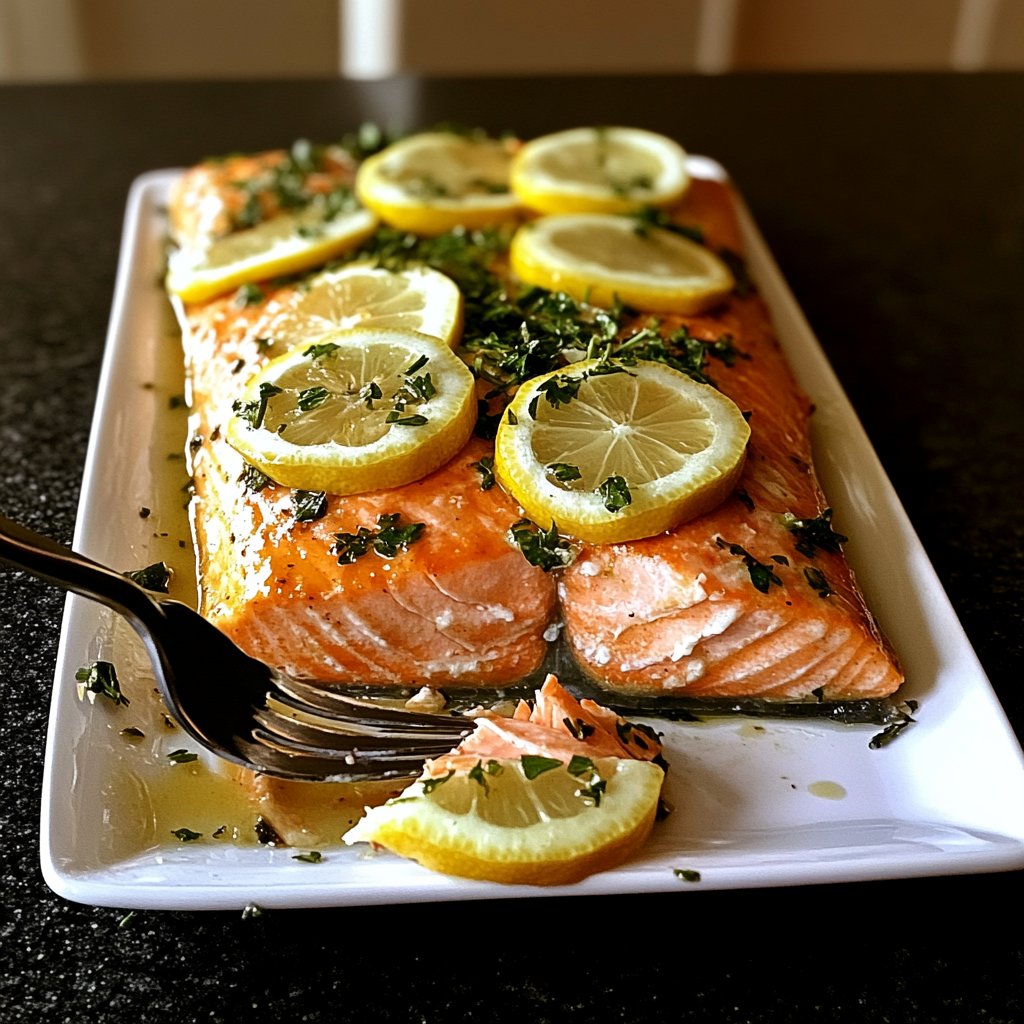 Healthy Baked Salmon with Lemon Recipe