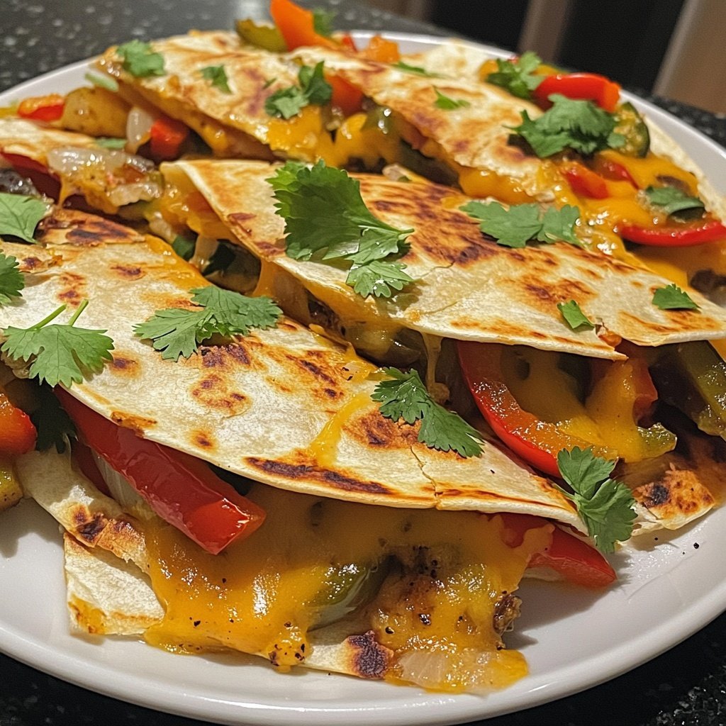 One-Pan Veggie Quesadillas Recipe