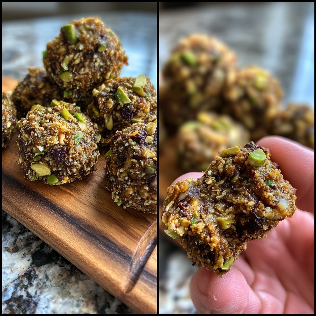 Chocolate Pistachio Snack Bites